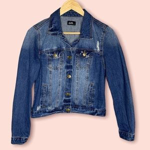 Dotti Womens Size S Denim Jacket Dark 